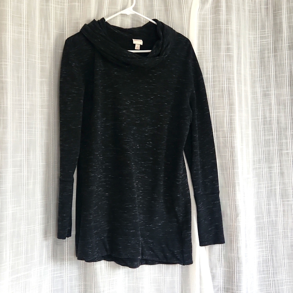 Large Merona black cowl neck sweater